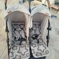 کالسکه دو قلویی خارجی برند پاترینو|کالسکه و لوازم جانبی|خمینی‌شهر, |دیوار