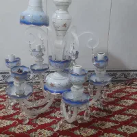 دو عدد لوستر کریستالی قدیمی