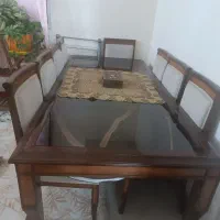 میز ناهار خوری ۸نفره چوب راش اصلی