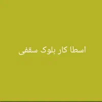 اسطا کار بلوک سقفی