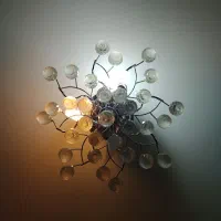 لوستر کریستالی دو عدد|لوستر و چراغ آویز|تهران, زرکش|دیوار