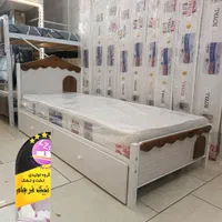 تخت خواب ۱ یک نفره وکیوم(تختخواب یکنفره) مدل کلبه|تخت و سرویس خواب|مشهد, سپاد|دیوار