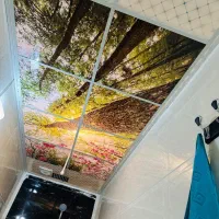 دکوراسیون داخلی کناف ام دی اف کاغذ سقف کاذب