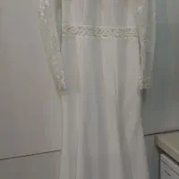 پیراهن مجلسی سفیدعقد