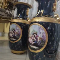 گلدون بزرگ سومه ای طلاکوب