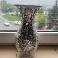 گلدان اینه کاری سفالی