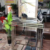 ست آینه و کنسول فلزی طلایی و نقره ای رنگ فورتیک|بوفه، ویترین، کنسول|شیراز, وزیرآباد|دیوار