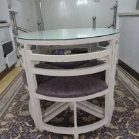 میزوصندلی ناهارخوری کم جا ۴نفره|میز و صندلی غذاخوری|قرچک, زیبا شهر|دیوار