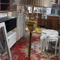 چراغ خواب آباژور با آویزکریستال آبشاری شید ابریشم|چراغ خواب و آباژور|شیراز, وزیرآباد|دیوار