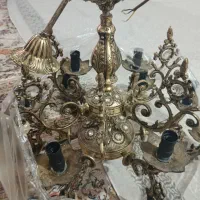 دوعدد لوستر برنز|لوستر و چراغ آویز|سنندج, |دیوار