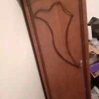 کمد لباس چوب گردو بادوام وقفل دار