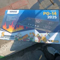 گاز رومیزی شیشه ای و آون توستر