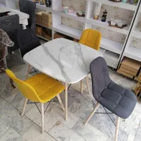 میز ناهارخوری فایبر گلاس پارچه ای لمسه دار|میز و صندلی غذاخوری|کرمانشاه, |دیوار