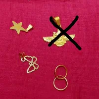 پلاک طلا مینیمال گوشواره