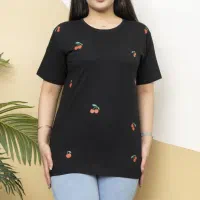 تی شرت سایز نرمال چاپ گیلاس با تخفیف ۱۵ درصدی