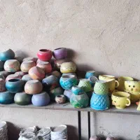 گلدان کوچک رنگی ۴تایی