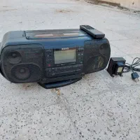 رادیو ضبط سونی سالم دو کاست سی دی خور