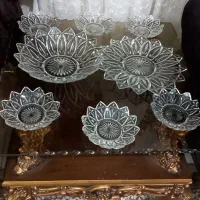 قاب و قدح ۸ تیکه امریکایی فرانسوی زیباونایاب نو|کلکسیون اشیاء عتیقه|لاهیجان, گلستان|دیوار