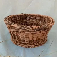 انواع سبدهای حصیری درطرح ورنگ مختلف