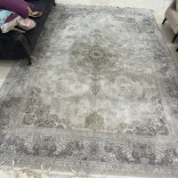 فرش ۹ متری گل برجسته ابریشم ‌مصنوعی