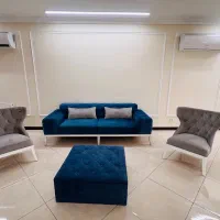نیم ست راحتی کاناپه سه نفره و دو عدد مبل یک نفره