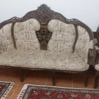 مبل سلطنتی ۹نفره با سه عدد جلومبلی|مبلمان خانگی و میز عسلی|مرند, |دیوار