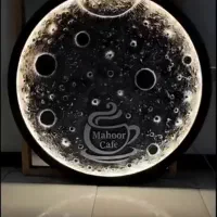 تابلو ماه و آینه و ماه کامل و کالیگرافی|تابلو، نقاشی، عکس|یزد, |دیوار