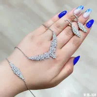 سرویس فلاور نقره Many flowers جواهری بدون دستمزد16