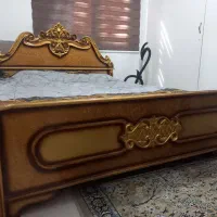 تخت خواب دونفره چوب گردو|تخت و سرویس خواب|ری, دیلمان|دیوار