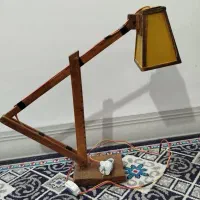 چراغ مطالعه چوبی و دست ساز
