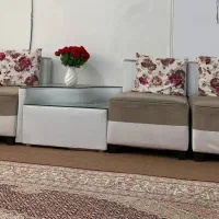 مبل راحتی ال ۶نفر با عسلی و جلو مبل