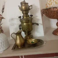 سماور زغالی برنز مناسب دکور