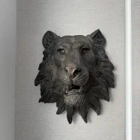 مجسمه شیر دیواری