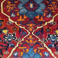 قالیچه قشقایی اصیل  بافت بهارلو حدود ۱۵۰ سال قدمت|فرش|شیراز, شاهچراغ|دیوار