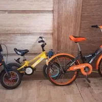 فروش دو عدد دوچرخه بچه گانه یکجا