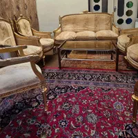 مبل کلاسیک 9 نفره تمام چوب