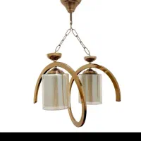 لوستر 2شعله  طلایی