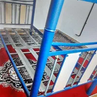 تخت خواب دو طبقه فلزی|تخت و سرویس خواب|دورود, |دیوار