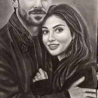 نقاشی چهره سیاه قلم با قیمت مناسب