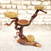 چوب . روستیک . طبیعی