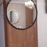 آینه با قاب مشکی قطر ۴۳