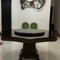 میز ۸ نفره با صفحه گردان|میز و صندلی غذاخوری|رشت, خمیران زاهدان|دیوار