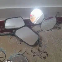 اینه موتور استیل گرد
