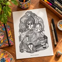 دوره نقاشی به سبک دودلینگ آرت و بداهه در کرج
