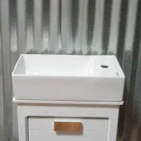 روشویی کابینتی زدآب‌پی‌وی‌سی|لوازم سرویس بهداشتی|قم, بوستان جوان|دیوار