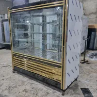 یخچال فریزر  ایستاده قصابی کبابی استیل ویترینی
