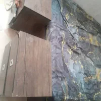 تخت خواب فقط شیشه میز آرایشی شکسته|تخت و سرویس خواب|جیرفت, |دیوار