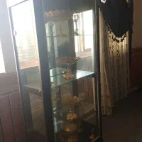 ویترین قشنگ شیک جای وسیله برنز ارایشگاها