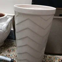 دو عدد گلدان سفالی