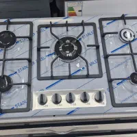 اجاق گاز رومیزی شیشه و استیل ۵شعله تو کار جنرال